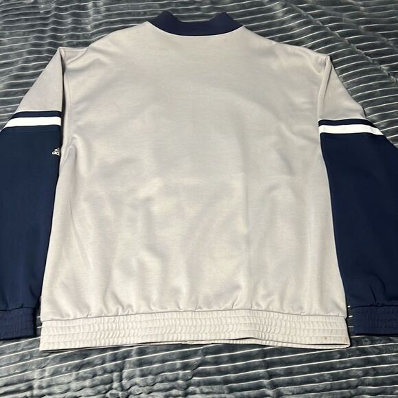 🔥⚾️ Vintage NY YANKEES ADIDAS Embroidered Snap Varsity Polyester Jacket - Sz L - Picture 5 of 16
